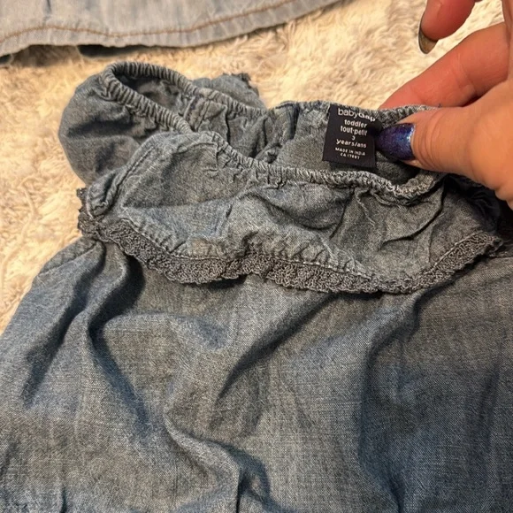 3T girls, summer MEXX Denim Skirt denim Romper, paw, patrol shirt, ROXY shorts - Picture 5 of 16